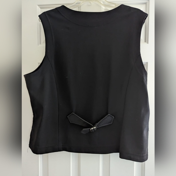 Dark Brown Leather Vest Size 2x - Picture 4 of 4